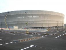 Stadion Wrocław od strony parkingu