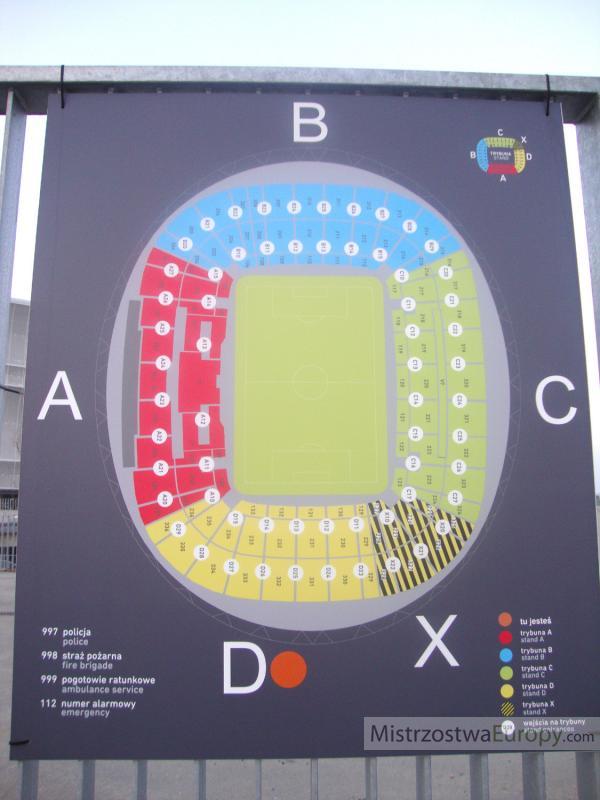 plan miejsc Stadion Wrocław