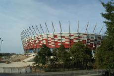 Stadion Narodowy z Mostu Poniatowskiego